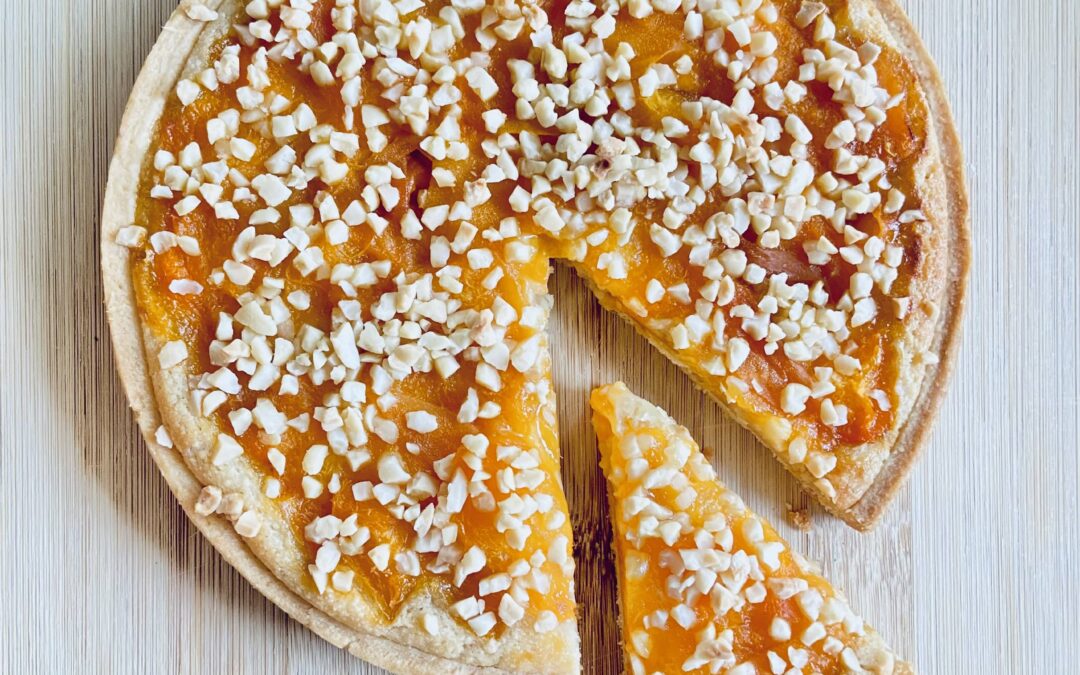 Aprikose-Mandel-Tarte (mit Dinkel & eifrei)