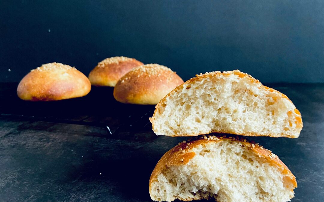 Dinkel Burger Buns – Hamburgerbrötchen (eifrei)