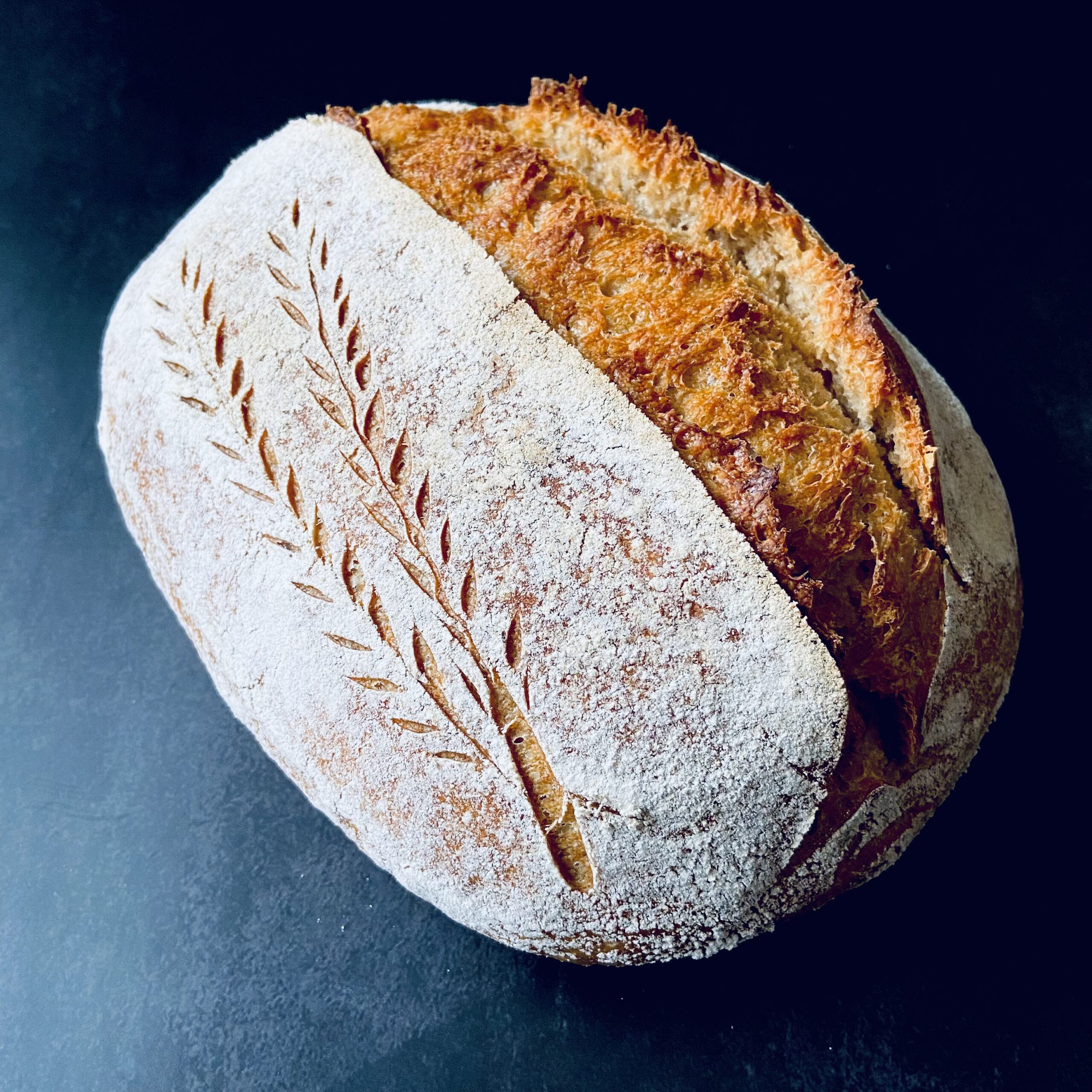 Sourdough discard bread with ancient grains