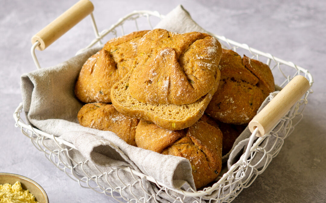 Lupinen-Hafer-Brötchen mit Dinkelmehl (vollwertig & eiweißreich)