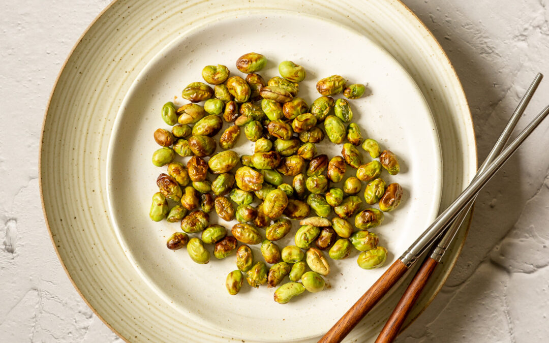 Knusprige Edamame aus der Heißluftfritteuse – der schnelle Protein-Snack unter 120 kcal